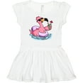 thumbnail image 3 of Inktastic Flamingo with Sunglasses Pool Float and Drink Girls Baby Dress, 3 of 5