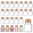 thumbnail image 4 of Advancent 25 unids/set Mini botellas de vidrio compactas y ligeras para manualidades amplia gama de usos transparentes Almacenamiento y organización del hogar, 4 of 6
