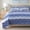 Blue Wave, variant on Sea of Dreams 3-Piece Quilt Set - Queen Size with 2 Shams, Blue and White Ocean-Inspired Bedding, Nautical Fish Design, Lake Themed Coastal Quilted Bedspread for Modern Maritime Decor