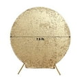 thumbnail image 3 of Efavormart 7.5ft Matte Champagne Big Payette Sparkle Sequin Round Wedding Arch Cover, Shiny Shimmer Backdrop Stand Cover - 2-Sided Custom Fit, 3 of 10
