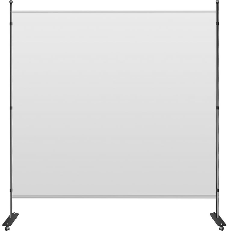 VEVORbrand 3-Panel Room Divider 6 FT Wall Office Partition 90 W x 14 D x  71 H Folding Portable Privacy Screen with Non-See-Through Fabric Room