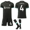thumbnail image 1 of Liverpool Away Kids & Adult Football Shirt Set No. 4 Virgil (Size 24-25) No.4 Virgil, 1 of 2