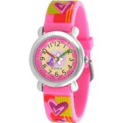 Girl's Heart Watch, Silicone Strap