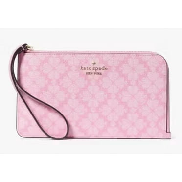 Kate Spade Lucy Spade Flower Medium L-Zip Wristlet