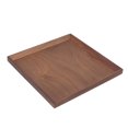 thumbnail image 1 of Black Walnut Tray, Wide Use Black Walnut Comfortable To Hold Tea Tray  For Home Medium Square, 1 of 8