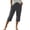 Dark Gray, variant on Womens Fashion Summer Essentials Clothing Linen Pants for Women with Pockets Baggy Wide Leg Pants Elastic Waist Mid Calf Length Pants Casual Pants for Women