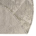 thumbnail image 6 of Rugs.com Outdoor Bohemian Collection Rug – 3 Ft Round Gray Flatweave Rug Perfect For Kitchens, Dining Rooms, 6 of 9