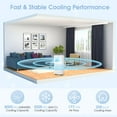 thumbnail image 2 of Giantex Portable Air Conditioner, AC Unit for Room up to 250 Sq. Ft, 8000 BTU, Works as Dehumidifier, Fan & Cooler & w/Sleep Mode, 24H Timer & Window Kit, 2 of 8