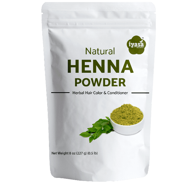 Iyasa Holistics Natural Henna Powder , 8 ounce, 226 gm, Natural Hair