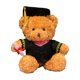thumbnail image 2 of Juguete de peluche de oso de graduación | Gorro y bata de médico | Animal de peluche | Tela de poliéster suave | Gafas y pergamino detallados | Regalo conmemorativo | Muñeca decorativa | 13.7, 2 of 7