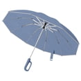 thumbnail image 2 of Ring Buckle Umbrella Reflective Strip Sturdy Windproof Travel Portable Reverse Automatic Umbrella Compact Folding Travel Umbrella Ring Buckle Fully Automatic Umbrella, 2 of 9