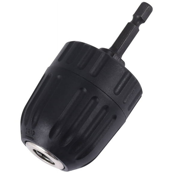 Keyless Drill Chuck Converter 3/8 Inch 24UNF   1/4 Inch Hex Shank SDS Adaptor 0.8-10mm,1*Drill Chuck 1*Hex Shank SDS Adaptor,Black