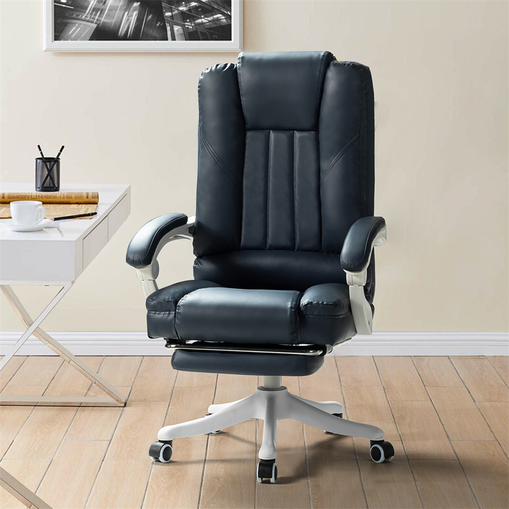 Swivel Gaming Chair with Footrest and Headrest, Ergonomic Recliner