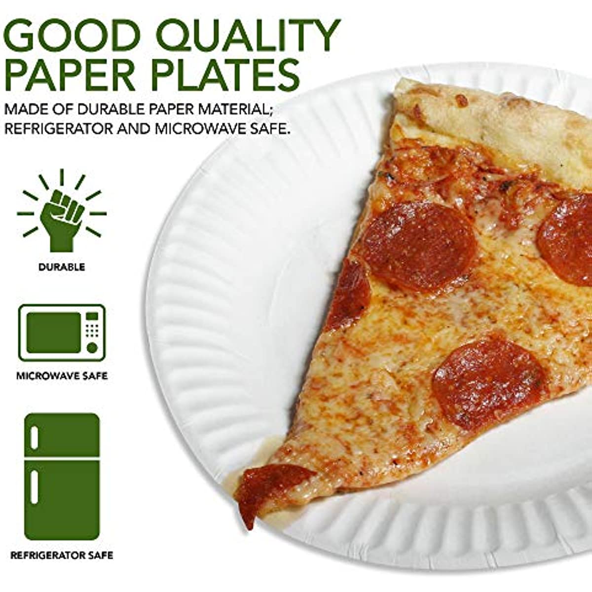 6 -Inch/9-Inch Paper Plates Uncoated, Disposable Plates Paper Plate Bulk, White