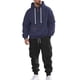 thumbnail image 4 of Ceisia Gift Men Casual Hooded Sports Print Long Sleeve Jogger Athletic Lounge Two Piece Tracksuit, 4 of 9