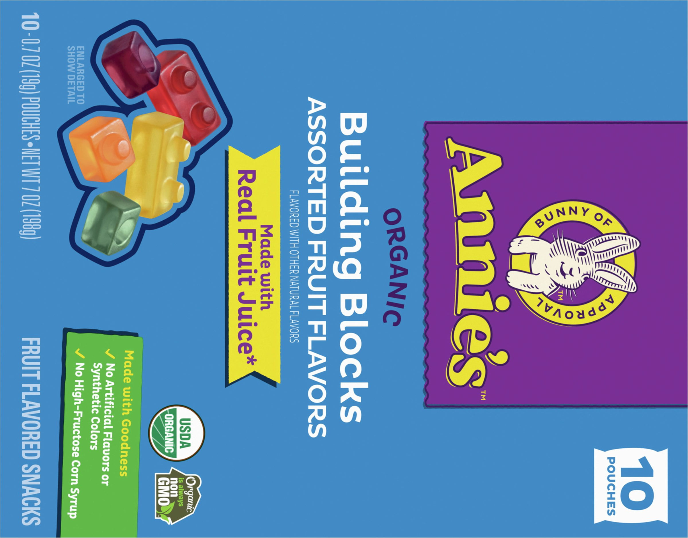 Annie's Homegrown 10 Piece Organic Fruit Snack 7 oz (Pack of 8)