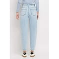 thumbnail image 6 of Flying Monkey - Super High Rise Barrel Leg Jeans with Distressed Hem (27.5" Inseam) - F5677, 6 of 9