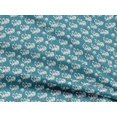 thumbnail image 4 of oneOone Rayonne Bleu Sarcelle Tissu Abstractions Matière de Robe Tissu Imprimé Tissu au Mètre 56 Pouces de Large, 4 of 5