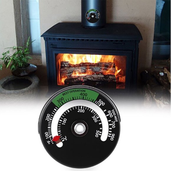 Langgg Thermomètre de Cheminée Protection contre la Surchauffe Prêt à Tre Attrayant à Lire Application Large Repos Assuré