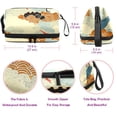 thumbnail image 5 of Travel Cosmetic Bag,Makeup Organizer & Portable Toiletry Pouch for Women & Girls Gifts, 5 of 6