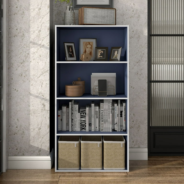 Furniture of America Brooks Stackable 4-Tier Wood Bookcase