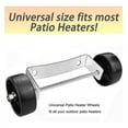 thumbnail image 6 of Universal Patio Heater Wheel Kit-Stainless Steel Silver Bracket + Black Wheels,Patio Tall Propane Gas Patio Heater Wheel, 6 of 7