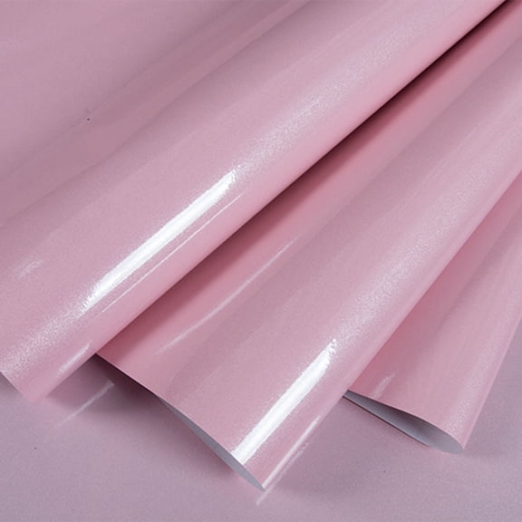 Namzi Self-Adhesive Stick Wallpaper 40x100cm Decorative PVC Wall Paper for Kitchen, Bathroom, Living Room Wall Stickers,Pink