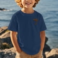 thumbnail image 2 of NINGMENG Juniors Garçons Chemises & Hauts Imprimé Cocotier Col Rond Mignon Manches Courtes Décontracté Sport Confortable Chandail Tee-Shirts Mode Urbaine, Gris, 12-13 Ans, 2 of 4