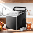 thumbnail image 5 of Ice Makers Machine 6 Mins 9 Bullet Ice, 26 Lbs/24 Hrs, Bullet Ice Maker with Self Cleaning Function, Portable Ice Maker for Home Kitchen Party, Black, 5 of 9