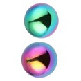 thumbnail image 4 of HORIALENCE 2 Pcs Globe Observateur Rond en Acier Inoxydable Décoratif pour Jardin, 4 of 8