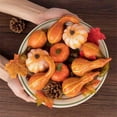 thumbnail image 5 of 50pcs Fall Pumpkins Decor Set Mini Artificial Gourd Maple Leaves Acorns Decors for Halloween Thanksgiving Centerpieces, 5 of 9