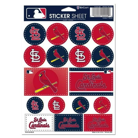 Wraft Fanatics 5 x 7 in. Vinyl St. Louis Cardinals Decal Sheet