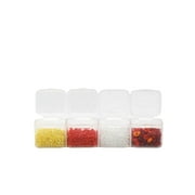 Everything Mary Craft Organizer with 16 Stackable Clear Jars – Bead & Craft Storage Container for DIY Projects