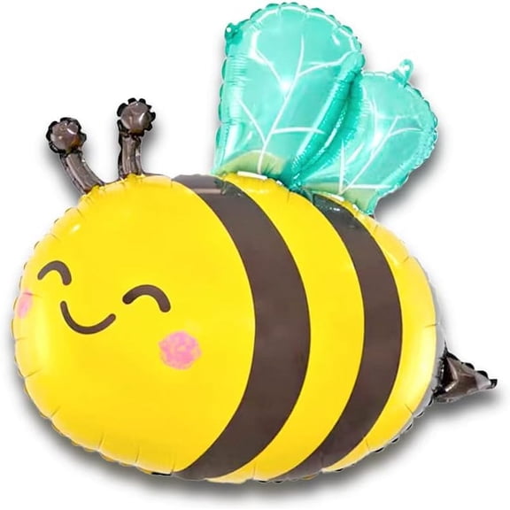 Lovely Bee Balloon, Helium Mylar Honeybee Balloon, Foil Bumblebee Balloon