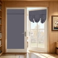 thumbnail image 5 of Dark Gray Polyester Blackout Roman Window Shade Light Blocking Temporary Sun Curtain For Bedroom Home Office Small Apartment Interior Window Decor 68.1*26In, 5 of 5