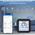 thumbnail image 4 of Smart Wifi IR Controlador de aire acondicionado Termostato con pantalla LCD App Control Temperatura Humedad Sensor Monitor Compatible con Alexa Google Home para Mini Split AC portátil (Negro) esquí esquí Gafas de esquí, 4 of 5