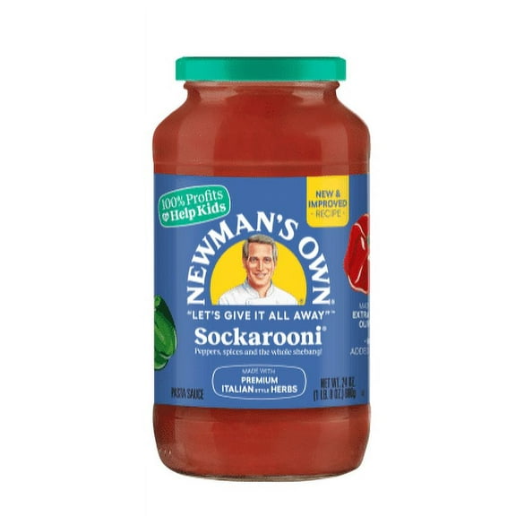 Newman's Own Sockarooni Pasta Sauce, 24 oz Jar (Pack of 2)