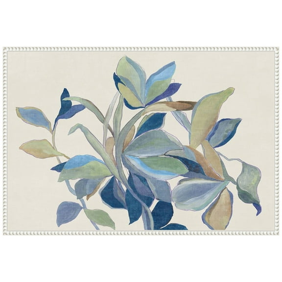 Amanti Art Retro Flowers Framed Canvas Wall Art Print