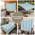 thumbnail image 6 of Aqua Striped Tapestry for Bedroom Wall Hanging Tapestry, Modern Farmhouse Blue White Stripes Ceiling Backdrop Tapestries Poster Blanket Wall Decor for Teens Room Living Room Dorm 39" x 59", 6 of 8