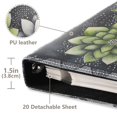thumbnail image 3 of FORMRS 3 Ring Photo Album 4"x6" Self Adhesive Large Capacity PU Leather Cover, Gray Floral, 3 of 8