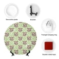 thumbnail image 4 of Kdxio Cute Animal Sloth On A Branch Bone China Decorative Plate Ceramic Decorative Plate for Home Office Wall Stand Decorative Plates for Home Bedroom-7in, 4 of 6