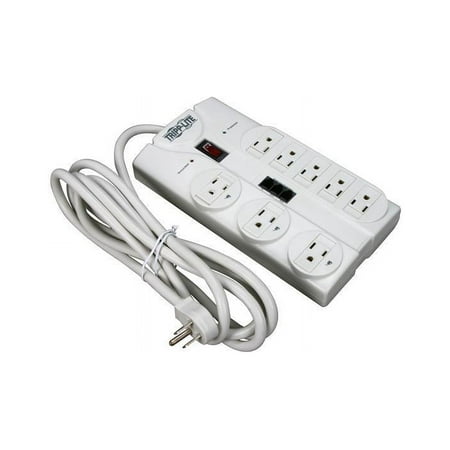 UPC: 0037332095367 | Tripp Lite Tlp808tel 8-outlet Surge Protector (2 160 Joules; 8ft Cord; Telephone/modem/fax Protection; $75 000 Ultimate Lifetime Insurance)