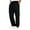 XLVZ18# Black, variant on oqasdz Womens Pants Loose Sports Athletic Solid Color Trousers Elastic Waist Pocket Men's Rope Casual Pants