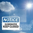 thumbnail image 6 of (2 Pack) Dumbwaiter Keep Closed OSHA Notice Sign 14 Inch X 10 Inch Vinyl Label Decal Sticker Weather Resistant, UV Protected for Workplace, Business, and Construction Site, Made in the, 6 of 7