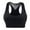 Black, variant on Womens Sling Back Cross Bra Everyday Yoga Running Fitness Underwear Bras