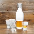 thumbnail image 4 of American Atelier Whiskey Decanter and Shot Glasses, 5 Piece Set Airtight Stopper for Wine, Bourbon, Brandy, 29-Ounce Bottle 3-Ounce Shot Glasses Set of 4, 4 of 6