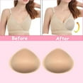 thumbnail image 3 of Pair of Sponge Foam Breast Forms Bra Enhancers Insert Pads Swimsuits Bikini, 3 of 5