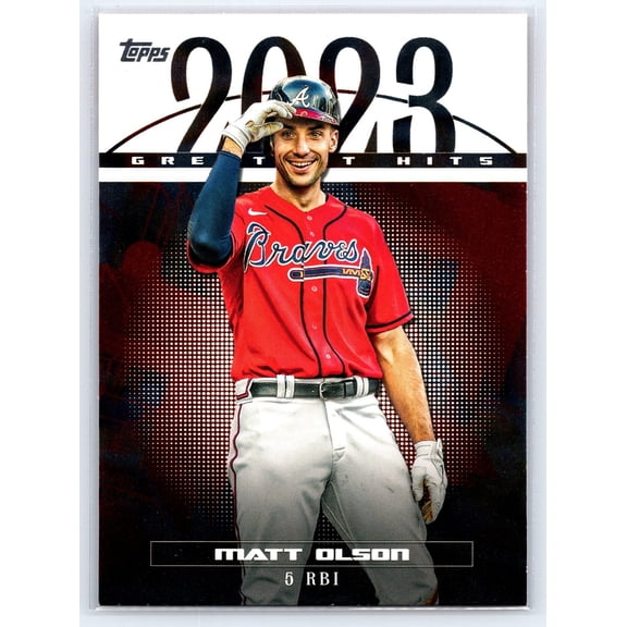 2024 Topps Matt Olson 23GH-3 Braves 2023 Greatest Hits Baseball Card