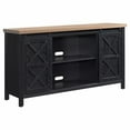 thumbnail image 3 of Evelyn&Zoe Elmwood Rectangular TV Stand for TV's up to 65", Black Grain/Golden Brown, 3 of 12