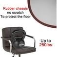 thumbnail image 3 of BestOffice Set of 2 Modern Bar Height Adjustable PU Leather for Dining Room(Brown), 3 of 7